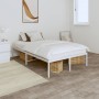 Estructura de cama de metal blanca 120x190 cm de vidaXL, Camas y somieres - Ref: Foro24-350910, Precio: 89,07 €, Descuento: %