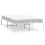 Estructura de cama de metal blanca 120x190 cm de vidaXL, Camas y somieres - Ref: Foro24-350910, Precio: 89,07 €, Descuento: %