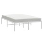 Estructura de cama de metal blanca 120x190 cm de vidaXL, Camas y somieres - Ref: Foro24-350910, Precio: 89,07 €, Descuento: %