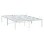 Estructura de cama de metal blanca 120x190 cm de vidaXL, Camas y somieres - Ref: Foro24-350910, Precio: 89,07 €, Descuento: %