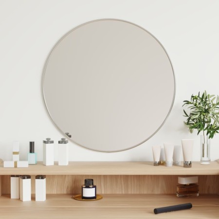 Round silver wall mirror Ø 50 cm by vidaXL, Mirrors - Ref: Foro24-348176, Price: 36,59 €, Discount: %