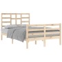 Estructura de cama madera maciza de pino 120x200 cm de vidaXL, Camas y somieres - Ref: Foro24-3105855, Precio: 118,05 €, Desc...