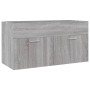 Set de muebles de baño 2 pzas madera contrachapada gris sonoma de vidaXL, Muebles de baño - Ref: Foro24-826624, Precio: 78,19...