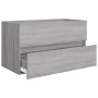 Set de muebles de baño 2 pzas madera contrachapada gris sonoma de vidaXL, Muebles de baño - Ref: Foro24-815739, Precio: 75,64...