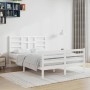 Solid white pine wood bed frame 120x200 cm by vidaXL, Beds and slatted bases - Ref: Foro24-3105856, Price: 122,82 €, Discount: %