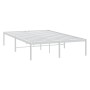 Estructura de cama de metal blanca 120x200 cm de vidaXL, Camas y somieres - Ref: Foro24-350911, Precio: 86,99 €, Descuento: %