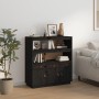 Aparador alto madera maciza de pino negro 100x40x108,5 cm de vidaXL, Aparadores - Ref: Foro24-820166, Precio: 188,14 €, Descu...