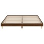 Estructura de cama madera de ingeniería marrón roble 140x200 cm de vidaXL, Camas y somieres - Ref: Foro24-832044, Precio: 116...