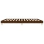 Oak brown engineered wood bed frame 140x200 cm by vidaXL, Beds and slatted bases - Ref: Foro24-832044, Price: 114,64 €, Disco...