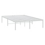 Estructura de cama de metal blanca 135x190 cm de vidaXL, Camas y somieres - Ref: Foro24-350912, Precio: 78,99 €, Descuento: %