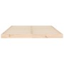 Estructura de cama de madera maciza de pino 140x190 cm de vidaXL, Camas y somieres - Ref: Foro24-823464, Precio: 84,31 €, Des...