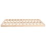 Estructura de cama de madera maciza de pino 140x190 cm de vidaXL, Camas y somieres - Ref: Foro24-823464, Precio: 84,31 €, Des...