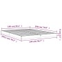 Estructura de cama de madera maciza de pino 140x190 cm de vidaXL, Camas y somieres - Ref: Foro24-823464, Precio: 84,31 €, Des...