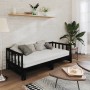 Removable sofa bed solid black pine wood 2x(90x200) cm by vidaXL, Beds and slatted bases - Ref: Foro24-806964, Price: 225,00 ...