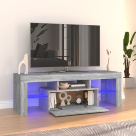 Mueble de TV con luces LED gris Sonoma 120x35x40 cm de vidaXL, Muebles TV - Ref: Foro24-815667, Precio: 79,96 €, Descuento: %