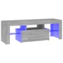 TV cabinet with LED lights Sonoma gray 120x35x40 cm by vidaXL, TV Furniture - Ref: Foro24-815667, Price: 80,79 €, Discount: %