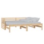 Removable sofa bed solid pine wood 2x(90x200) cm by vidaXL, Beds and slatted bases - Ref: Foro24-806965, Price: 138,85 €, Dis...