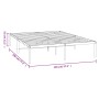 White metal bed frame 140x190 cm by vidaXL, Beds and slatted bases - Ref: Foro24-350913, Price: 85,17 €, Discount: %