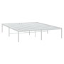 Estructura de cama de metal blanca 140x200 cm de vidaXL, Camas y somieres - Ref: Foro24-350914, Precio: 99,22 €, Descuento: %