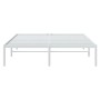 Estructura de cama de metal blanca 140x200 cm de vidaXL, Camas y somieres - Ref: Foro24-350914, Precio: 99,22 €, Descuento: %