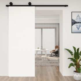 Solid white pine wood barn door 80x1.8x214 cm by vidaXL, Doors - Ref: Foro24-824629, Price: 87,00 €, Discount: %