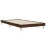 Estructura de cama madera de ingeniería marrón roble 100x200 cm de vidaXL, Camas y somieres - Ref: Foro24-832060, Precio: 82,...