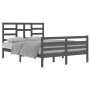 Estructura de cama de madera maciza blanca 140x200 cm de vidaXL, Camas y somieres - Ref: Foro24-3105862, Precio: 159,77 €, De...