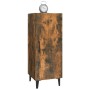 Aparador madera contrachapada roble ahumado 34,5x34x90 cm de vidaXL, Aparadores - Ref: Foro24-817405, Precio: 55,93 €, Descue...