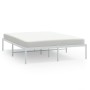 Estructura de cama de metal blanca 150x200 cm de vidaXL, Camas y somieres - Ref: Foro24-350915, Precio: 111,99 €, Descuento: %