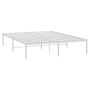 Estructura de cama de metal blanca 150x200 cm de vidaXL, Camas y somieres - Ref: Foro24-350915, Precio: 111,99 €, Descuento: %