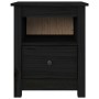 Nightstands 2 pcs solid black pine wood 40x35x49 cm by vidaXL, Nightstands - Ref: Foro24-813718, Price: 69,38 €, Discount: %