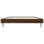 Estructura de cama madera de ingeniería marrón roble 90x190 cm de vidaXL, Camas y somieres - Ref: Foro24-832100, Precio: 86,2...