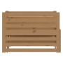 Removable sofa bed in honey brown pine wood 2x(90x200) cm by vidaXL, Beds and slatted bases - Ref: Foro24-806968, Price: 220,...