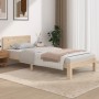 Estructura de cama de madera maciza de pino 90x200 cm de vidaXL, Camas y somieres - Ref: Foro24-810480, Precio: 78,47 €, Desc...