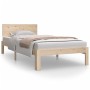 Estructura de cama de madera maciza de pino 90x200 cm de vidaXL, Camas y somieres - Ref: Foro24-810480, Precio: 78,47 €, Desc...