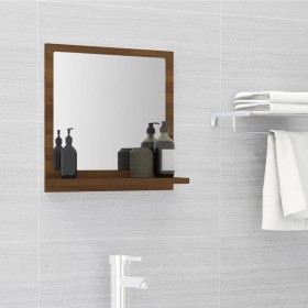 Oak brown plywood bathroom mirror 40x10.5x37 cm by vidaXL, bathroom vanities - Ref: Foro24-815635, Price: 22,30 €, Discount: %