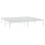 Estructura de cama de metal blanco 180x200 cm de vidaXL, Camas y somieres - Ref: Foro24-350917, Precio: 122,99 €, Descuento: %