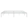 Estructura de cama de metal blanco 180x200 cm de vidaXL, Camas y somieres - Ref: Foro24-350917, Precio: 122,99 €, Descuento: %