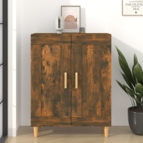 Aparador madera contrachapada color roble ahumado 69,5x34x90 cm de vidaXL, Aparadores - Ref: Foro24-817339, Precio: 58,48 €, ...