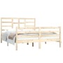 Estructura de cama madera maciza 150x200 cm de vidaXL, Camas y somieres - Ref: Foro24-3105865, Precio: 141,42 €, Descuento: %