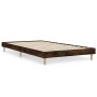 Smoked oak plywood bed frame 90x200 cm by vidaXL, Beds and slatted bases - Ref: Foro24-832066, Price: 85,01 €, Discount: %