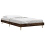 Smoked oak plywood bed frame 90x200 cm by vidaXL, Beds and slatted bases - Ref: Foro24-832066, Price: 85,01 €, Discount: %