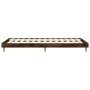 Estructura de cama contrachapada roble ahumado 90x200 cm de vidaXL, Camas y somieres - Ref: Foro24-832066, Precio: 85,01 €, D...