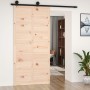 Puerta de granero madera maciza pino 100x1,8x214 cm de vidaXL, Puertas - Ref: Foro24-824638, Precio: 101,92 €, Descuento: %