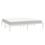 Estructura de cama de metal blanco 183x213 cm de vidaXL, Camas y somieres - Ref: Foro24-350918, Precio: 88,54 €, Descuento: %