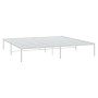 Estructura de cama de metal blanco 183x213 cm de vidaXL, Camas y somieres - Ref: Foro24-350918, Precio: 88,54 €, Descuento: %