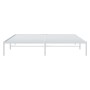 Estructura de cama de metal blanco 183x213 cm de vidaXL, Camas y somieres - Ref: Foro24-350918, Precio: 88,54 €, Descuento: %