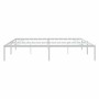 Estructura de cama de metal blanco 183x213 cm de vidaXL, Camas y somieres - Ref: Foro24-350918, Precio: 88,54 €, Descuento: %