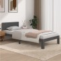 Estructura de cama madera maciza de pino gris 90x200 cm de vidaXL, Camas y somieres - Ref: Foro24-810482, Precio: 130,63 €, D...