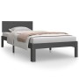 Estructura de cama madera maciza de pino gris 90x200 cm de vidaXL, Camas y somieres - Ref: Foro24-810482, Precio: 130,63 €, D...